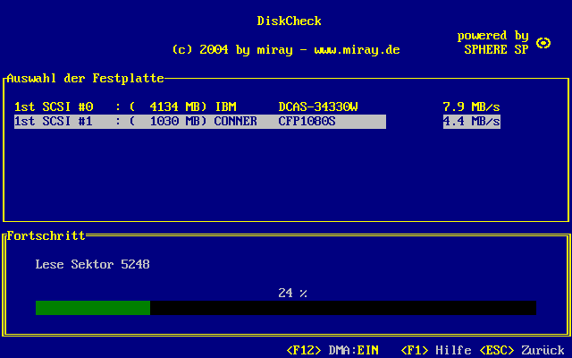 Screenshot für DiskCheck Standard Edition