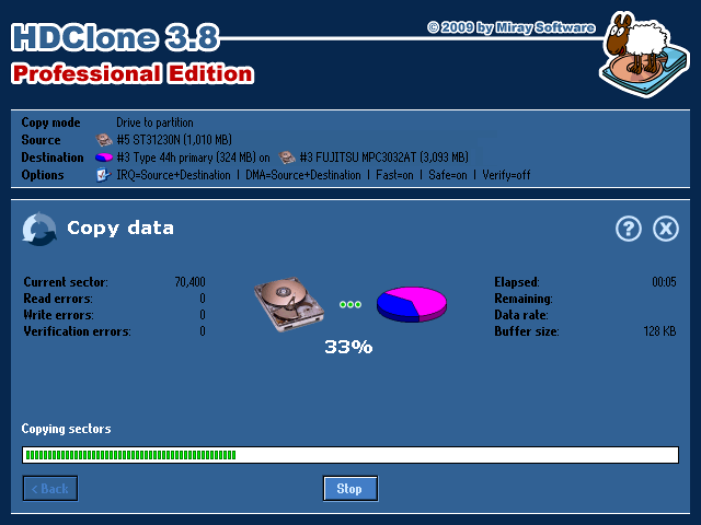 HDClone Free Edition 3.8.3
