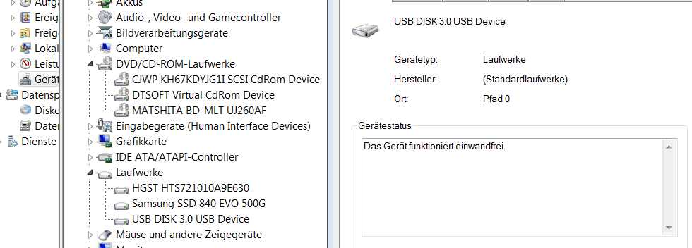 Bild HGST Gerätemanager mit  SSD500GB (Originalsystem, 2. Festpaltte) .jpg