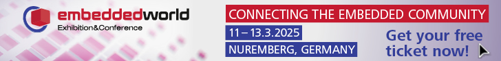 Get your ticket to Embedded World 2025.
